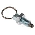 RS PRO Stainless Steel M10 Index Plunger, 20 mm Length 6 mm Ball Diameter 237-687