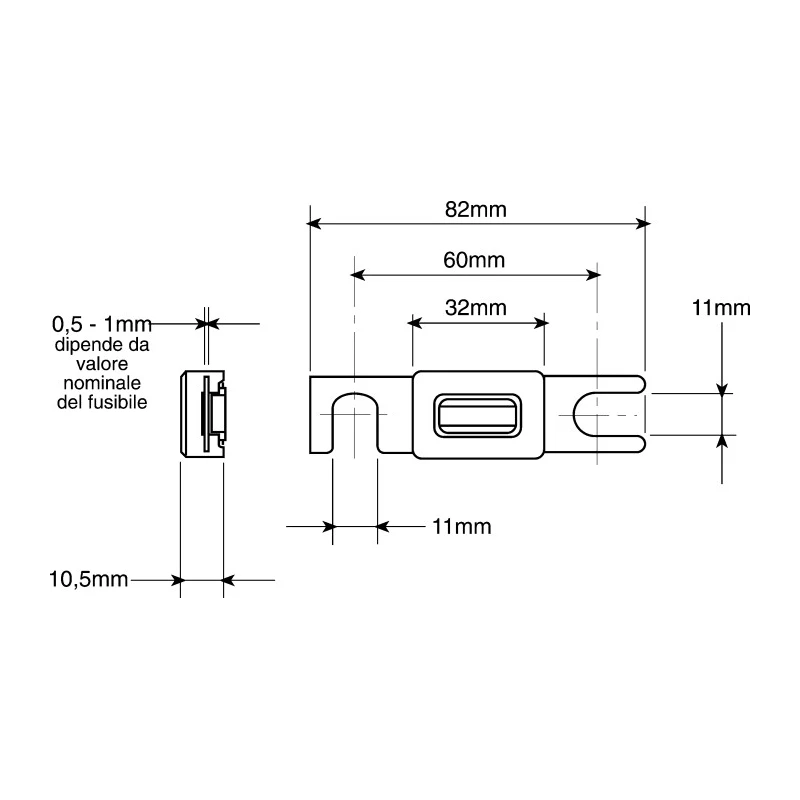Littelfuse 100A White Grey Ceramic Fast Acting Car Fuse 80V dc 157.5701.6101