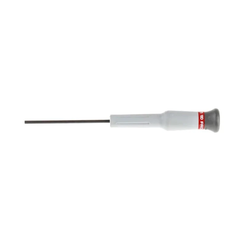 Facom Precision Screwdriver 2.5 mm Tip, 75 mm Blade, 168 mm Overall Length 84E.2.5X75