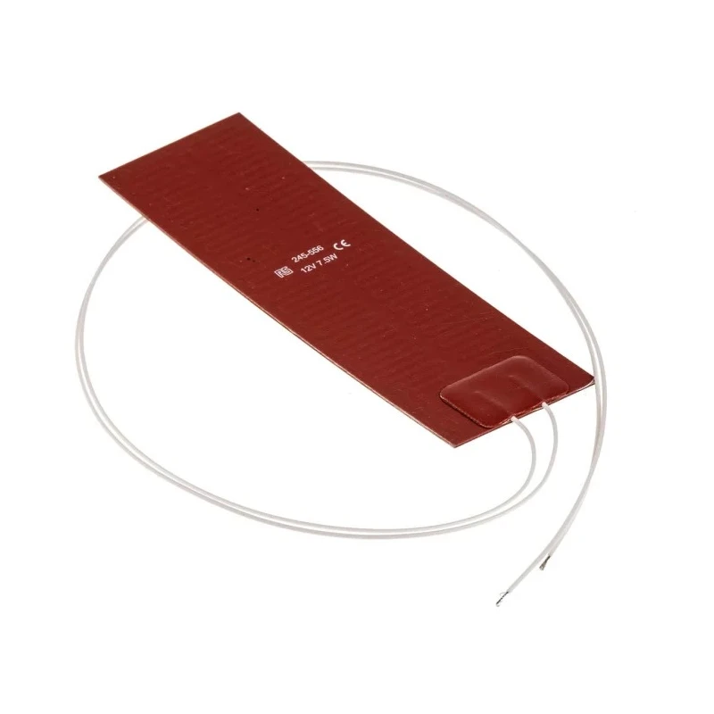 RS PRO Silicone Heater Mat 12V DC 7.5W Rectangle 50mm x 150mm 245-556