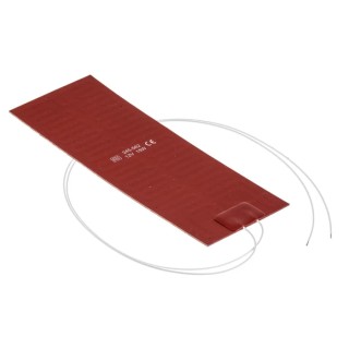 RS PRO Silicone Heater Mat 12V DC 15W Rectangle 75mm x 200mm 245-562