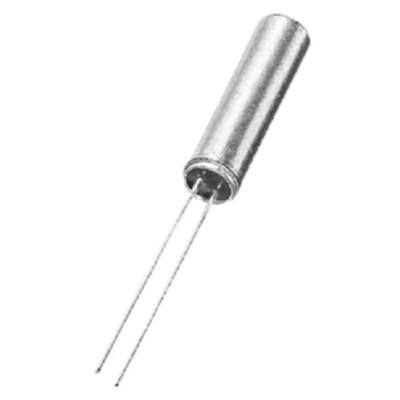 Abracon 0.032768 MHz Crystal ±20 ppm Cylindrical 2-Pin Through Hole 11.3mm Length 2.1mm Width FKT26EIHD0.032768