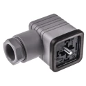 Hirschmann 3P+E DIN 43650 A Solenoid Valve Connector 16A 250V AC/DC 931952106 GDM 3011 grey