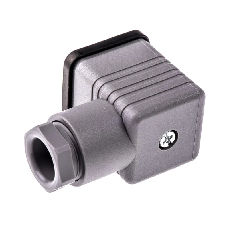 Hirschmann 3P+E DIN 43650 A Solenoid Valve Connector 16A 250V AC/DC 931952106 GDM 3011 grey
