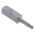 RS PRO Hex Screwdriver Bit Set, 0.25 mm Tip, Hex 2, 25 mm Overall Length, Chrome Vanadium Steel, 5-Piece 253-037