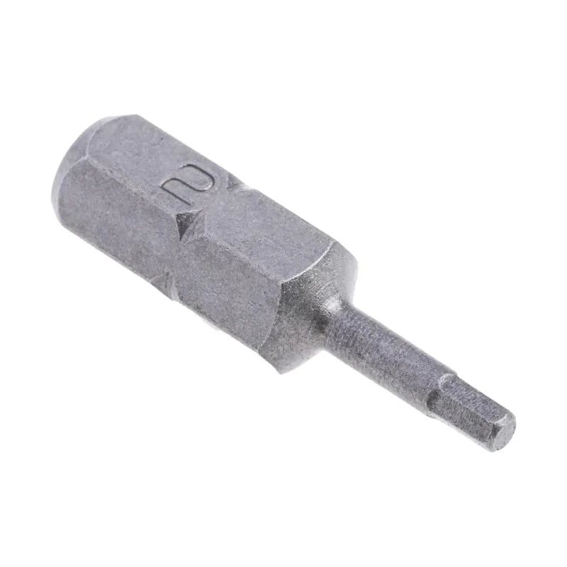 RS PRO Hex Screwdriver Bit Set, 0.25 mm Tip, Hex 2, 25 mm Overall Length, Chrome Vanadium Steel, 5-Piece 253-037