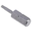 RS PRO Hex Screwdriver Bit Set, 0.25 mm Tip, Hex 2, 25 mm Overall Length, Chrome Vanadium Steel, 5-Piece 253-037