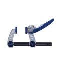 Eclipse 300 mm x 120 mm Quick Release Lever Clamp Aluminium Powder Coated Silver ELC120-12