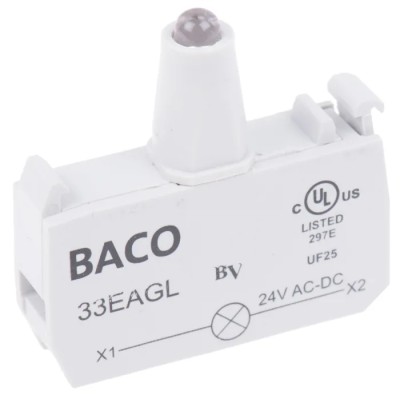 BACO BACO Series Light Block 24V Green Light LED Screw Terminal 33EAGL