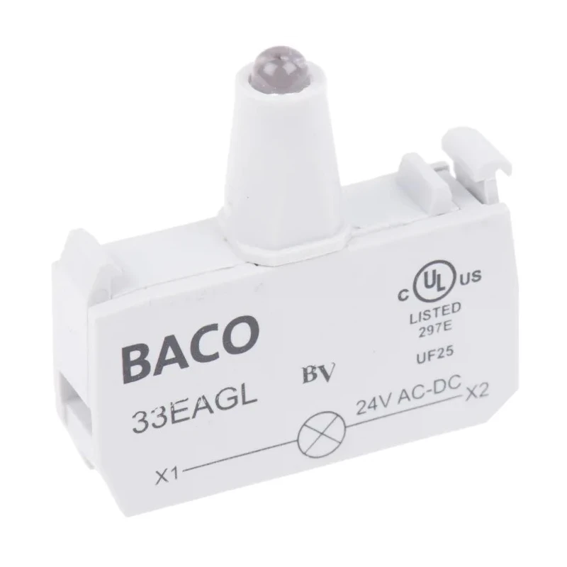 BACO BACO Series Light Block 24V Green Light LED Screw Terminal 33EAGL