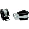 RS PRO Steel P-Clip 5 mm Closed Inside Diameter Black Zinc Coated Steel with 6.6 mm Mounting Hole 226-8996
