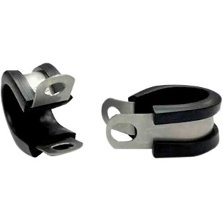 RS PRO 13 mm ID Black Zinc Coated Stainless Steel P-Clip 226-9018