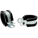 RS PRO P-Clip 14 mm ID Black Zinc Coated Steel with EPDM Rubber Liner 226-9004