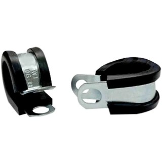 RS PRO Steel P-Clip 8 mm ID Black, Zinc Coating, 12.6 mm Width 226-8998