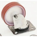 LAG Swivel Castor Stainless Steel Frame 100 kg Load Capacity 80 mm Polyurethane Wheel 21127