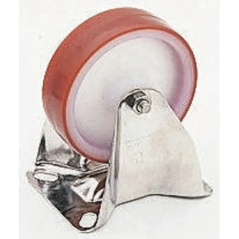LAG Fixed Castor Stainless Steel Frame, 150 kg Capacity, 100 mm Polyurethane Wheel 21180