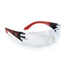Riley STREAM RED Safety Glasses Moisture Resistant Anti-Scratch UV400 Anti-Fog Red Polycarbonate Lens RLY00205