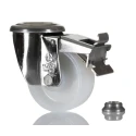 LAG Swivel Castor 150 kg Load Capacity 80 mm Polyamide Wheel Stainless Steel Frame 17227 FR HB