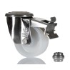 LAG Swivel Castor 150 kg Load Capacity 80 mm Polyamide Wheel Stainless Steel Frame 17227 FR HB