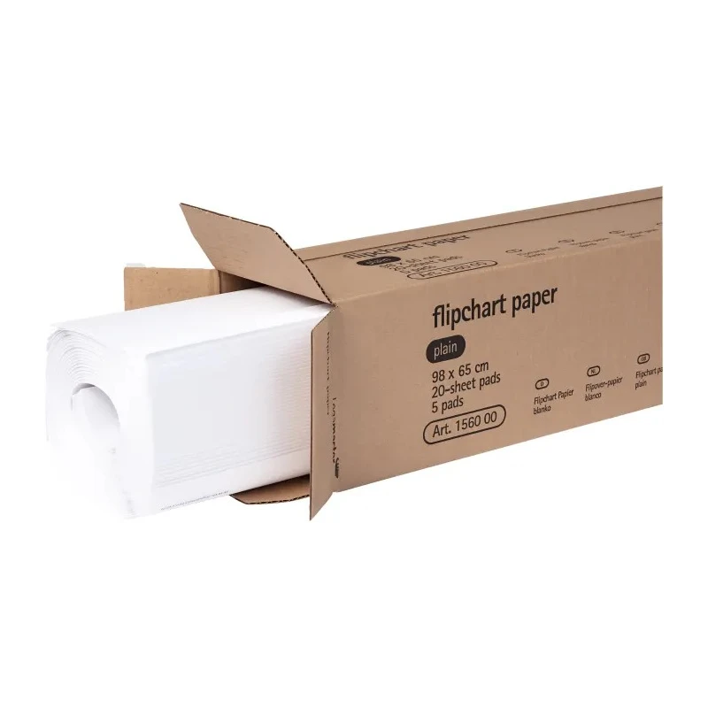 Legamaster Plain A1 Flip Chart Paper Pad 20 Sheets 98 x 65 cm 80 gsm 1560-00