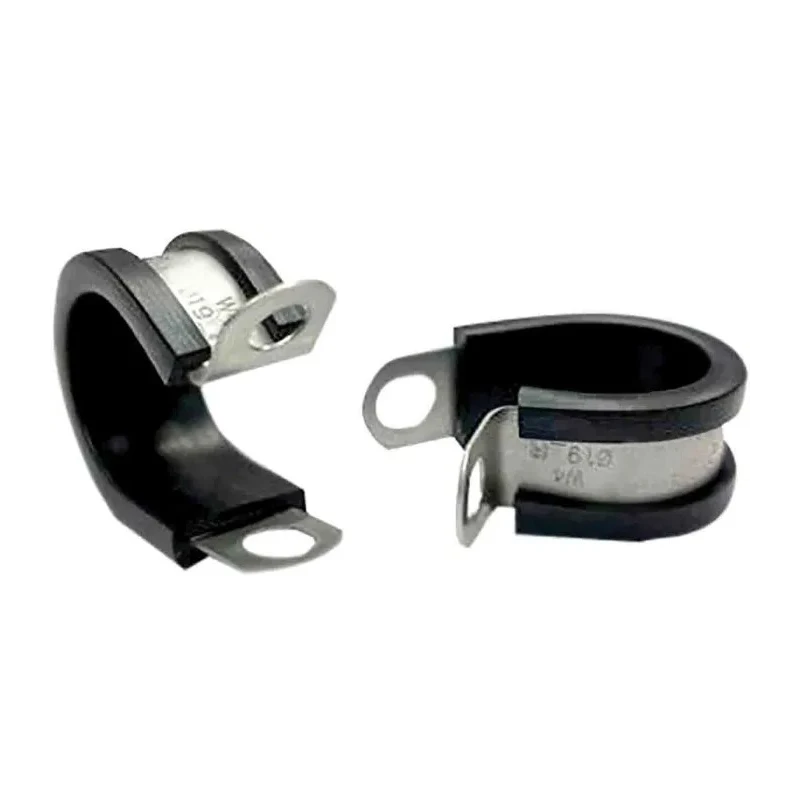 RS PRO 18 mm ID Black Zinc Coated Stainless Steel P-Clip 226-9024