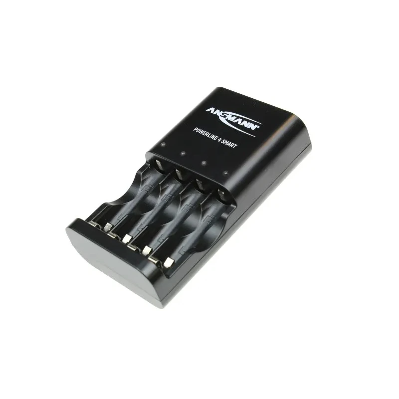 Ansmann Battery Charger Powerline 4 Smart NiCd NiMH 500 mA AA AAA EU UK Plug 100-240V 1001-0049-UK