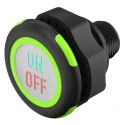 EAO Capacitive Switch Latching NO Illuminated Red Green IO-Link Stainless Steel IP69K 32V 200mA 84-ASKS-C12-04A4