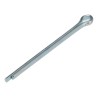 RS PRO 38.1 mm Bright Zinc Steel Split Pin, 2.4 mm Diameter 270-136