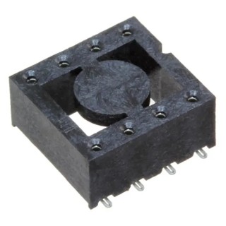 Samtec 2.54 mm Pitch Straight 8 Way Surface Turned Pin Open Frame ZIF IC Dip Socket ICF-308-T-O-TR