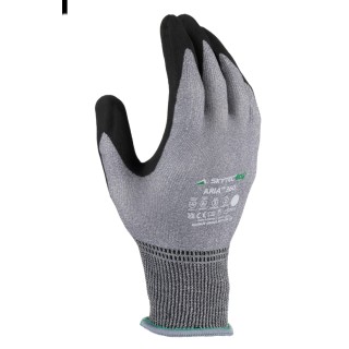Skytec ARIA 360 Black Grey Foam Nitrile Nylon Work Gloves Size 11 SKG00022F