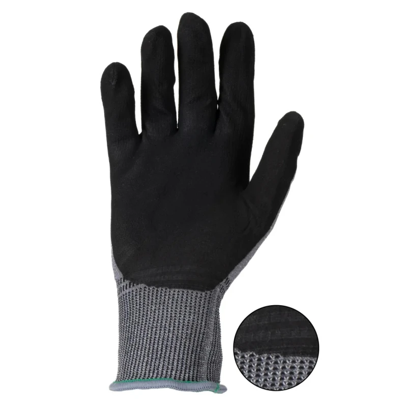 Skytec ARIA 360 Black Grey Foam Nitrile Nylon Work Gloves Size 11 SKG00022F