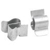 RS PRO Girder Cable Clip Stainless Steel Passivated Zinc Plated for 8-9mm Cable Diameter 4 mm Flange Thickness 277-086