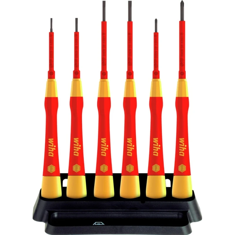 Wiha Precision Screwdriver Set Phillips and Slotted IK10 6-Piece Germany IK10