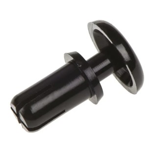 Essentra Nylon Snap Rivet 4 mm, Nylon Body, 9 mm Length, Plain Finish, RoHS Compliant SR4070B