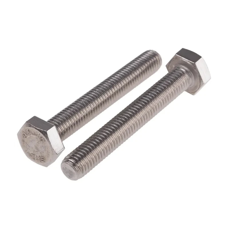 RS PRO Plain Stainless Steel Hex Bolt M10 x 70 mm DIN 933 276-594