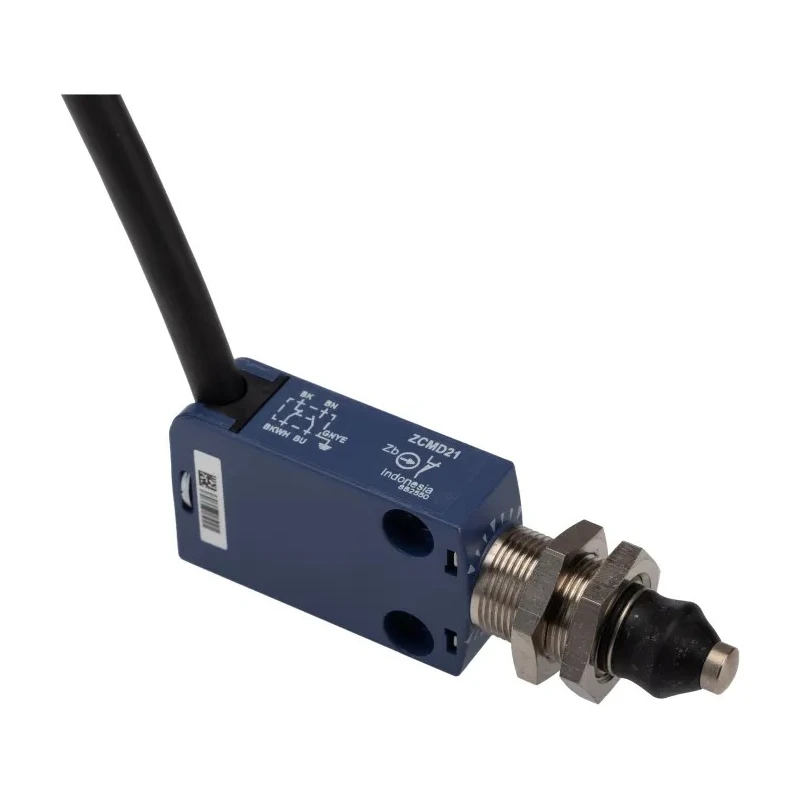 Telemecanique Sensors OsiSense XC Series Plunger Limit Switch, 1 NO/1 NC Contact, IP66/IP67/IP68, Zinc Alloy XCMD21G1L1
