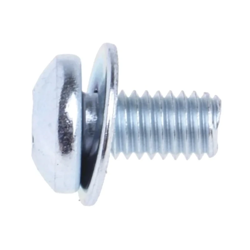 RS PRO Pan Head Pozidriv SEMS Screw with Plain Washer Steel Bright Zinc Finish M3 x 6 mm 278-821