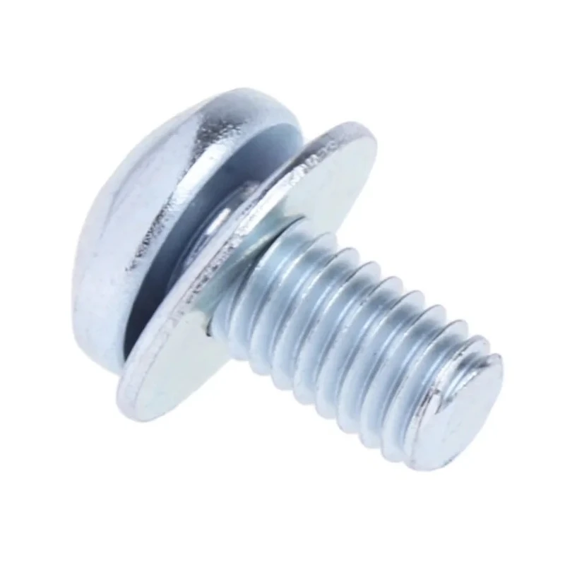 RS PRO Pan Head Pozidriv SEMS Screw with Plain Washer Steel Bright Zinc Finish M3 x 6 mm 278-821