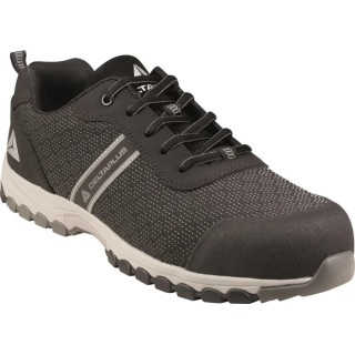 Delta Plus Men's Black, Grey Composite Safety Trainer Lace Up Footwear BOSTOSPNO41