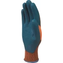 Delta Plus Orange Polyester Latex Gloves Size 8 with PURE Latex Coating VE733