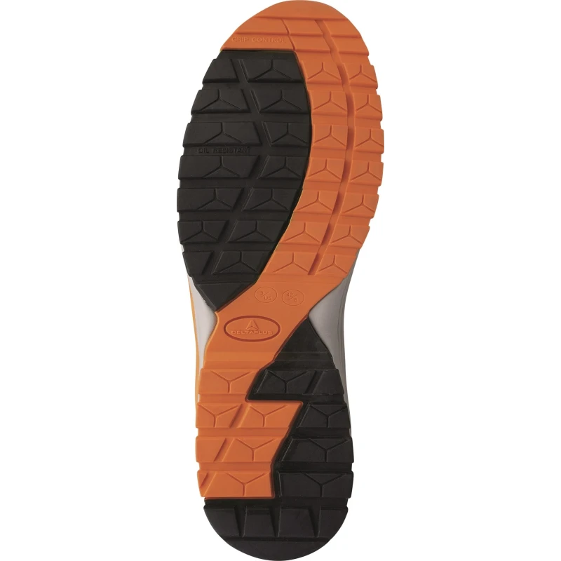 Delta Plus Brooklyn Men's Orange, Black Composite Toe Safety Trainer Lace Up UK 12 EU 47 BROOKS3NO47