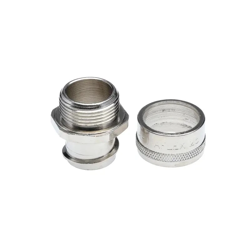 Adaptaflex Nickel-Plated Brass Conduit Fitting 25 mm Nominal Size M25 Thread Size IP40 Rated 7TCA296010R0098 S25/M25/A