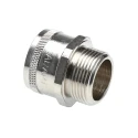 Adaptaflex Nickel-Plated Brass Conduit Fitting 25 mm Nominal Size M25 Thread Size IP40 Rated 7TCA296010R0098 S25/M25/A