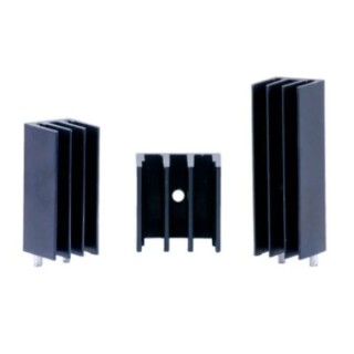 Arcol Ohmite Heatsink for TO-220 and TO-247 Devices and Bridge Rectifiers Anodised Finish 14°C/W Thermal E2A-T247-38E