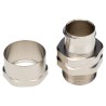 Adaptaflex Nickel Plated Brass Conduit Fitting 19.05 mm Nominal Size M25 Thread IP54 7TCA296040R0141 SPB25/M25/B