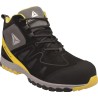Delta Plus Black, Yellow Composite Toe Capped Men's Safety Boots Size UK 12, EU 47, SRC Slip Resistant, EN ISO MANHAS3NO47