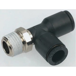 Legris LF3000 Series Male Pneumatic Fitting Nickel Plated Brass 1/4 in R LF3000