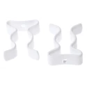 RS PRO 9.53 mm Nylon Coated Stainless Steel Spring Clip 6.35 mm Height with 2.2 mm Fixing Hole Diameter 289-556
