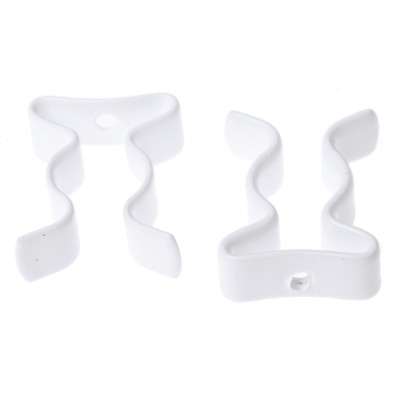 RS PRO 9.53 mm Nylon Coated Stainless Steel Spring Clip 6.35 mm Height with 2.2 mm Fixing Hole Diameter 289-556