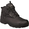 Delta Plus SAMYS Black Stainless Steel Toe Capped Men's Safety Boots Size UK 10, EU 44, Heat Resistant, CE SAMYS3NO44